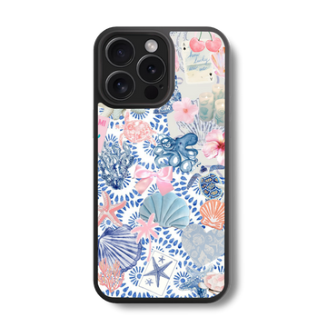 Starfish & Bow Pastel Glass Case