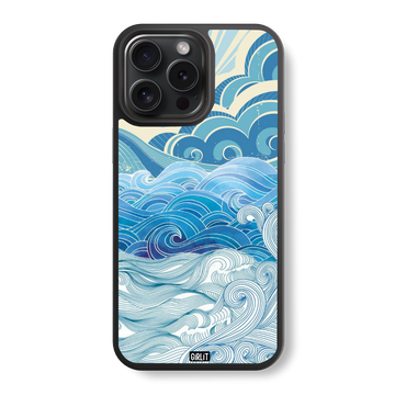 Indigo Tides Glass Case