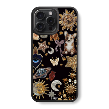Corgi Cosmic Charm Glass Case