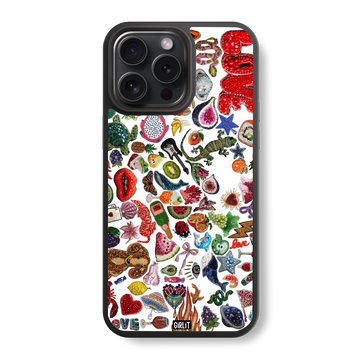 Whimsical Jumble Glass Case