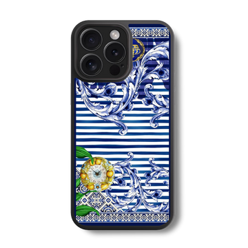 The Mediterranean Stripe Glass Case