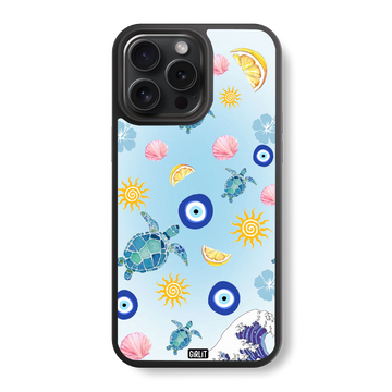 Lemon & Sea Glass Case
