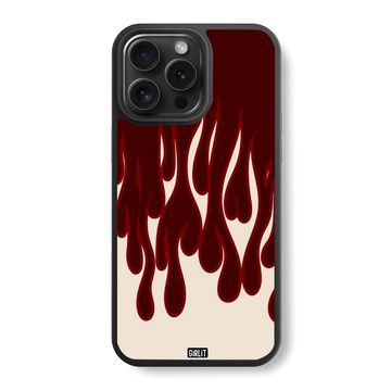 The Crimson Drip Glass Case