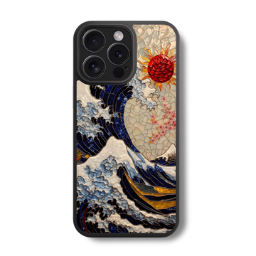 The Japanese Mosaic Wave Glass Case