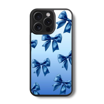 The Blue Bow Ribbon Glass Case