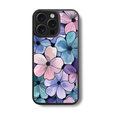 Watercolor Flower Field Glass Case