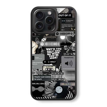 Monochrome Mixtape Glass Case