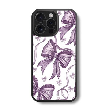 Lavender Ribbons Glass Case