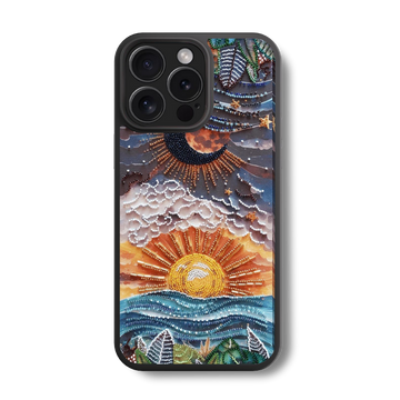 Beaded Celestial Glass Case
