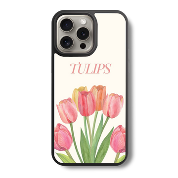 The Watercolor Tulip Glass Case