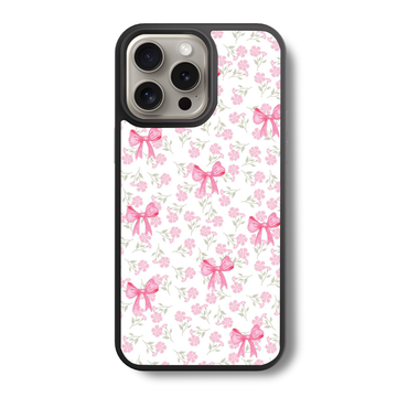 Rosy Ribbons Dream Glass Case