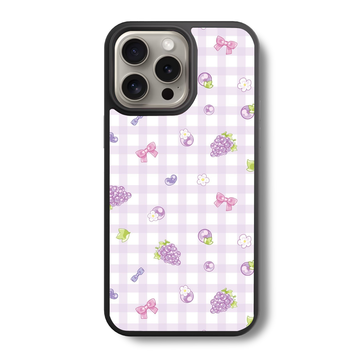 Lavender Picnic Charm Glass Case