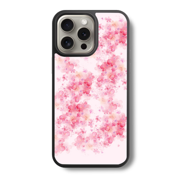 Pink Petals Glass Case