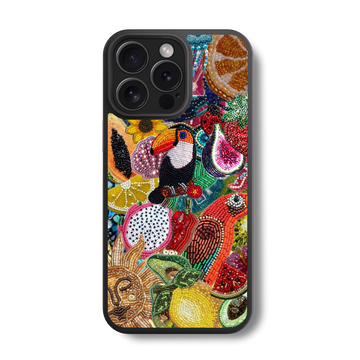 Jungle Carnival Embellished Glass Case
