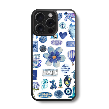 Blue Hope & Journey Glass Case