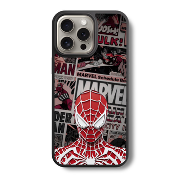 Spidey City Shield Glass Case