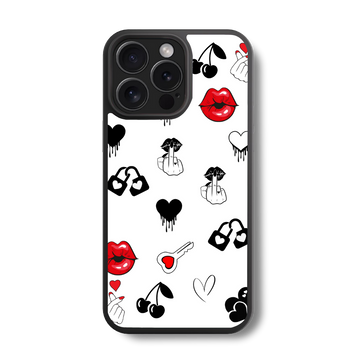 Bold Love Bites Glass Case