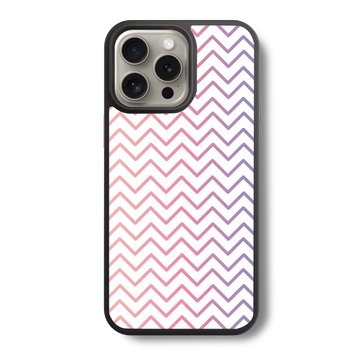 Pink & Purple Chevron Glass Case
