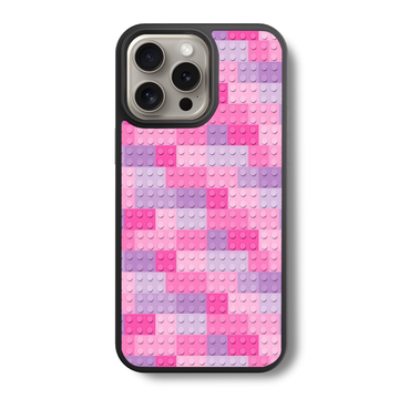 Pretty Pastel Blocks Glass Case