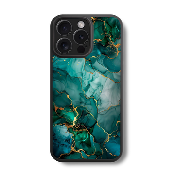 Emerald Gold Glass Case