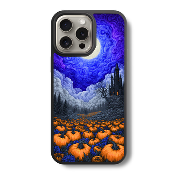 Moonlit Pumpkin Glass Case