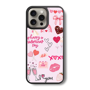 Be My Valentine Charm Glass Case