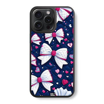 Quilted Bow Dream Glass Case