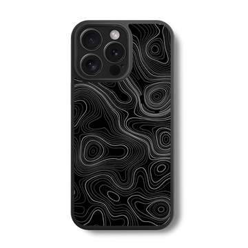 Grayscale Terrain Glass Case