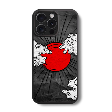 Crimson Sunburst Glass Case