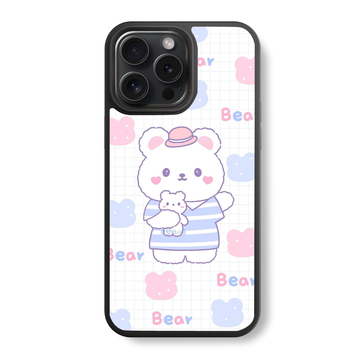Panda Pal Plaid Glass Case