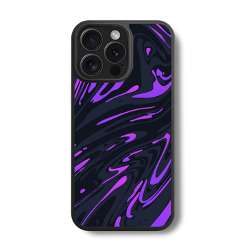 Midnight Violet Flow Glass Case