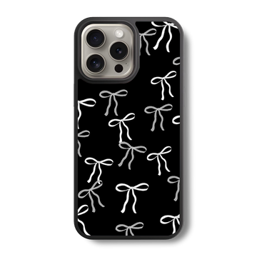Monochrome Bow Glass Case