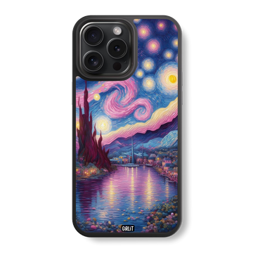 Starry Night Pink Dream Glass Case