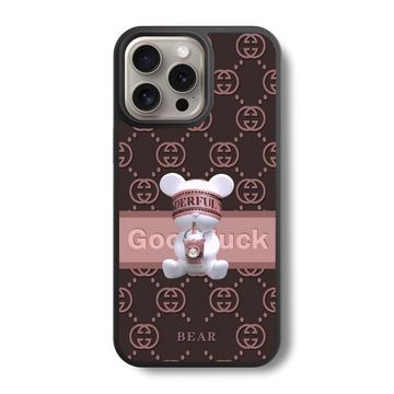 Chocolate Bear Charm Glass Case