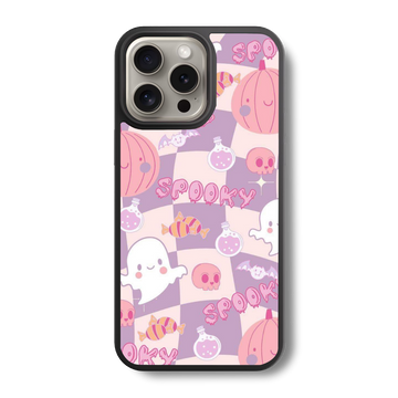 Groovy Spooky Pattern Glass Case