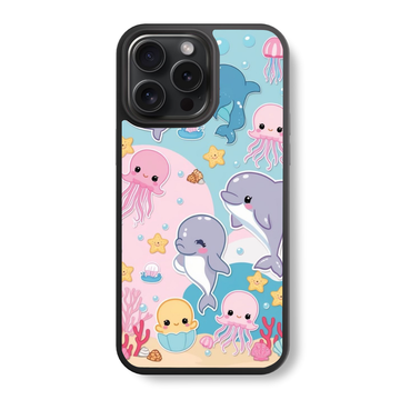 Dolphin Dreamland Glass Case