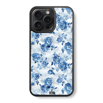 Porcelain Roses Glass Case