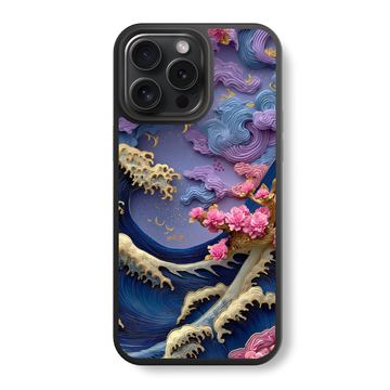 Amethyst Ocean Bloom Glass Case