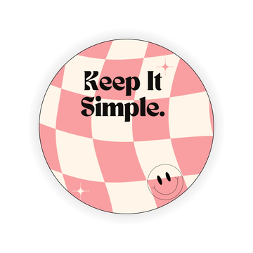 Keep It Simple Checkered Holder