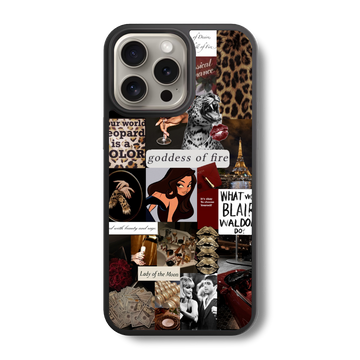Lady of the Moon Leopard Glass Case