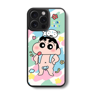 Lucky Honey Shin-chan Glass Case