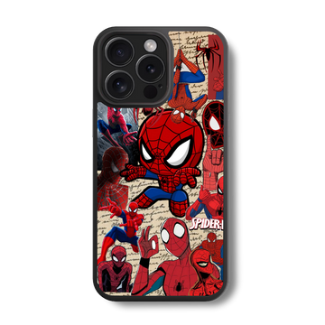 Spider-Verse Collage Glass Case