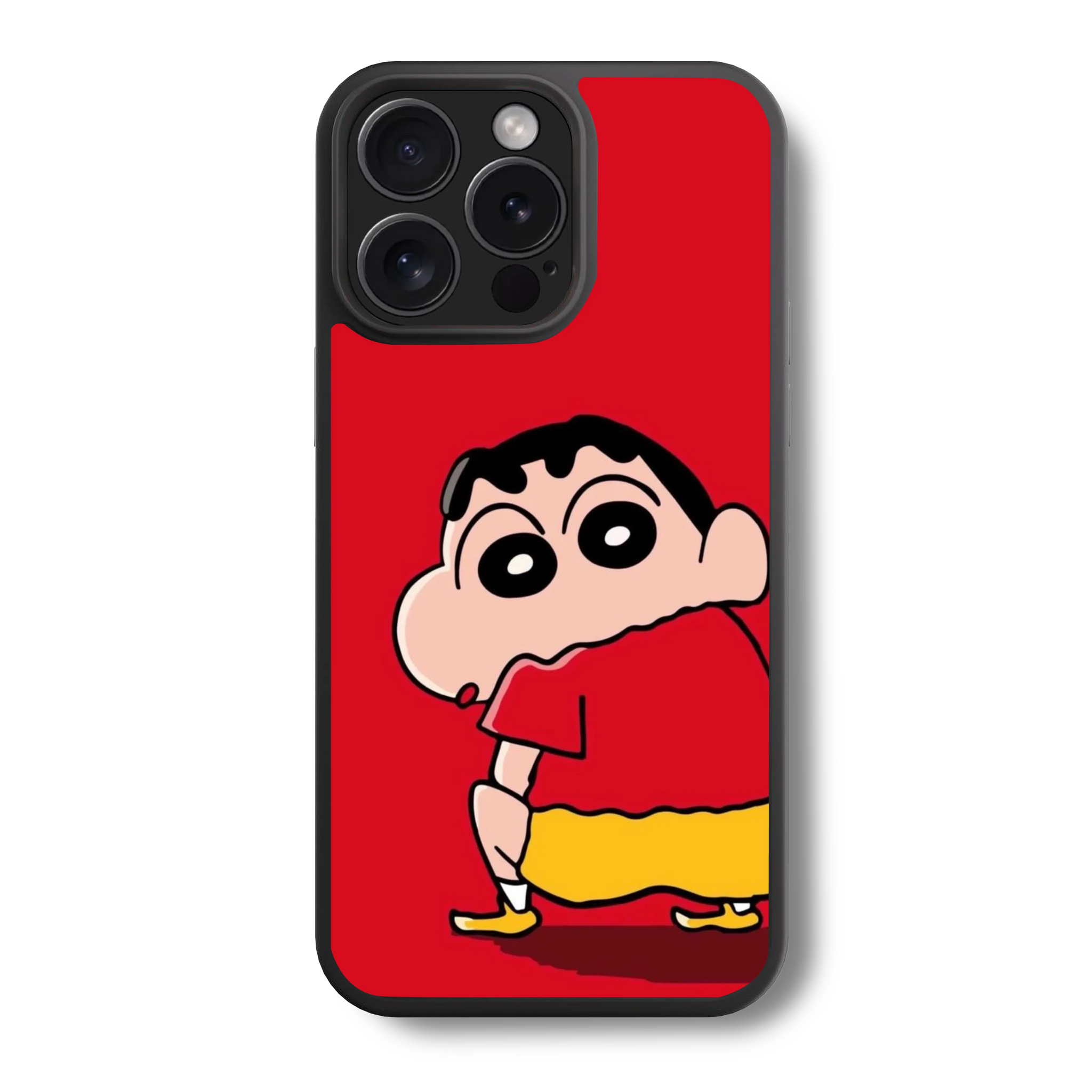 Shinchan In Hot Red Glass Case