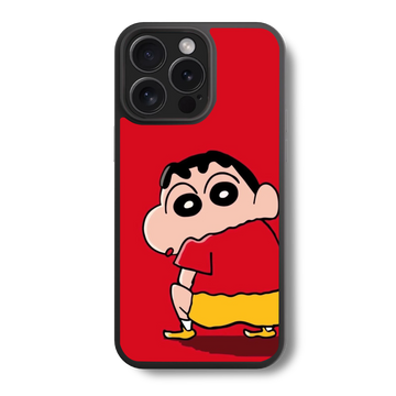 Shinchan In Hot Red Glass Case