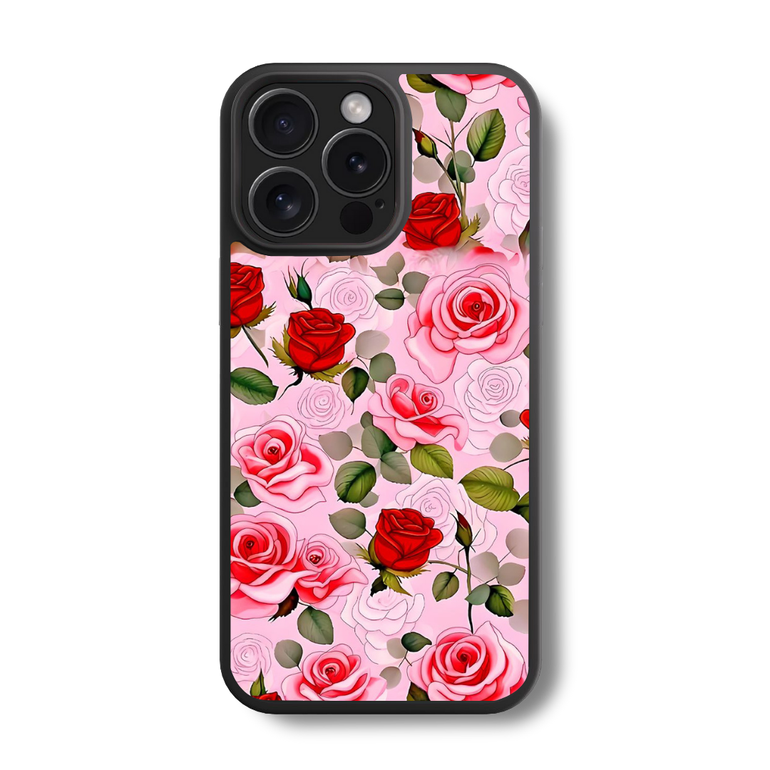 Rosy Romance Glass Case