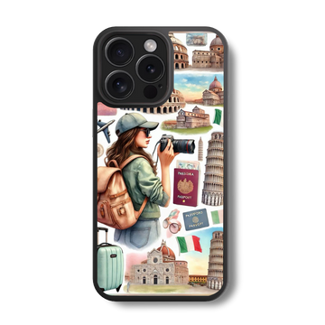 Passport to Italy Glass Case
