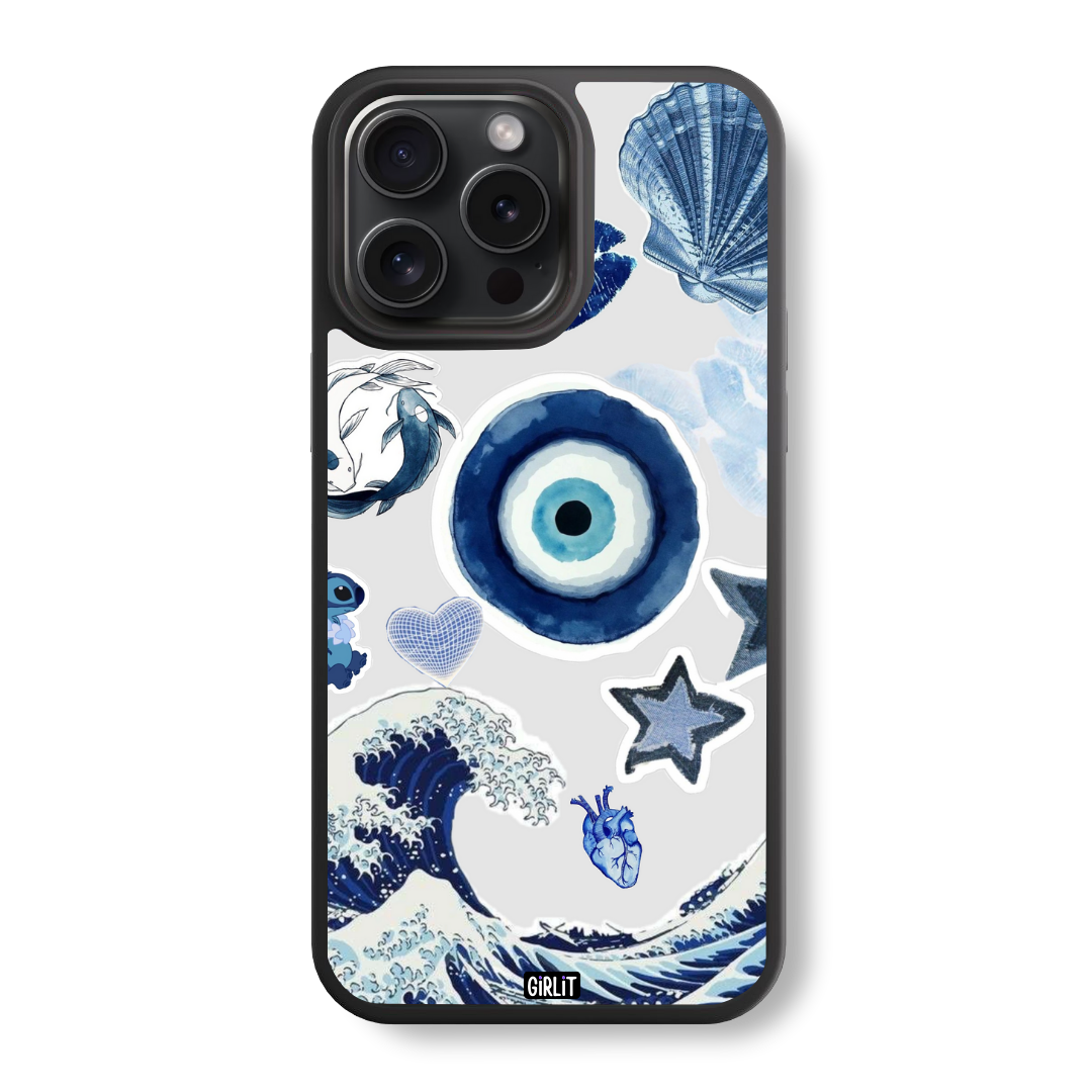 Nazar Navy Glass Case