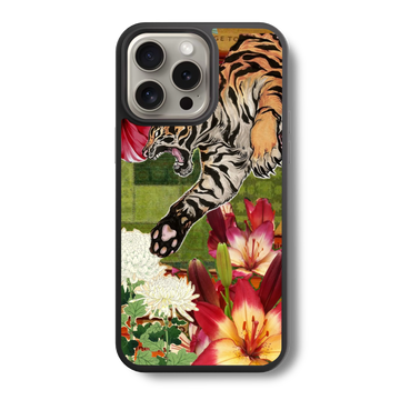 Tiger Lily Collage Glass Case