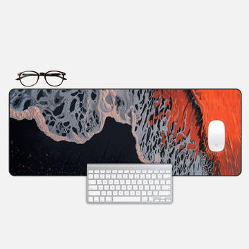 Inferno Beach Desk Mat and Gaming Mouse Pad