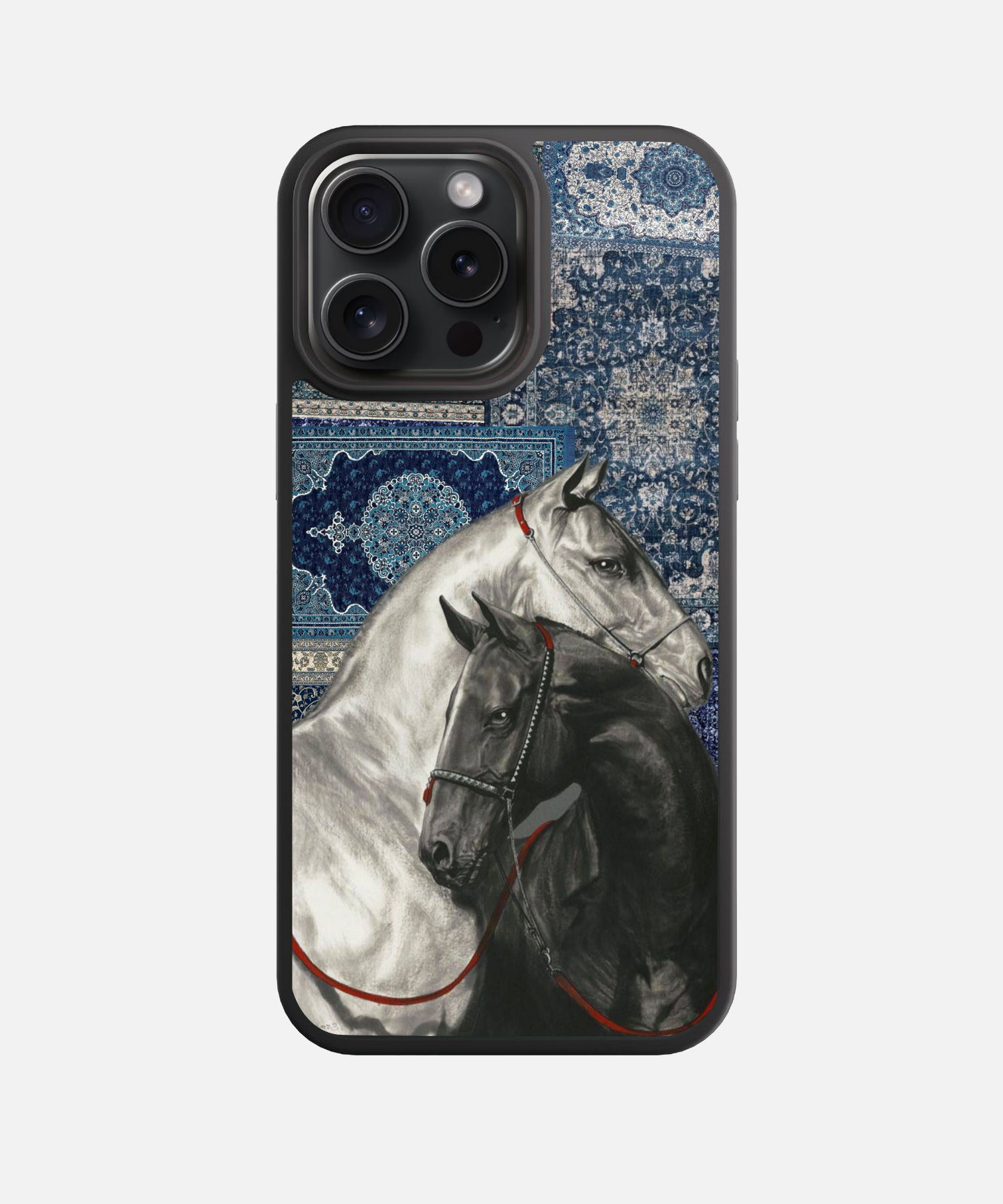 Persian Stallion Majesty Glass Case